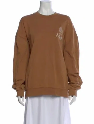 Pre-owned Frame X Ritz Paris Crew Neck Sweater In Brown