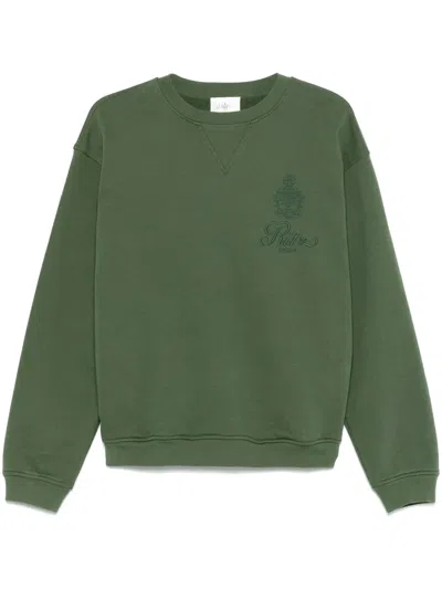 FRAME X RITZ PARIS EMBROIDERED-LOGO SWEATSHIRT