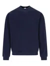 Frame X Ritz Paris Embroidered Sweatshirt In Blue