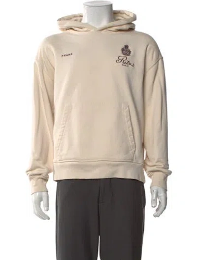 Pre-owned Frame X Ritz Paris Graphic Print Crew Neck Hoodie In Neutrals