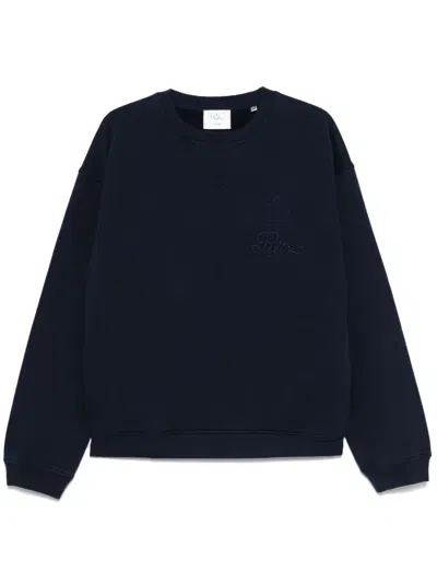 FRAME X RITZ PARIS LOGO-EMBROIDERED SWEATSHIRT