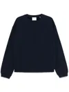 Frame X Ritz Paris Logo-embroidered Sweatshirt In Blue