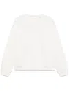 Frame X Ritz Paris Logo-embroidered Sweatshirt In White