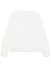 Frame X Ritz Paris Logo-embroidered Sweatshirt In White