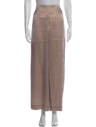 Pre-owned Frame X Ritz Paris Silk Wide Leg Pants In Multi
