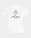 Frame X Ritz Paris Solid Baby Tee In White
