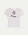 Frame White T-shirt With Ritz Paris Logo On The Front In Cotton Woman In White