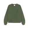 Frame X Ritz Paris Logo-embroidered Sweatshirt In Green