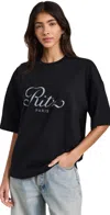 Frame X Ritz Paris T Shirt Black L In Black