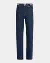 Frame The Ritz Ruler Blue Flared Jeans With Logo Plaque On The Waist And Logo Embroidery On The Rear In De In Taboo