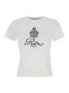 Frame X Ritz Paris White T-shirt With Ritz Paris Logo On The Front In Cotton Woman In White