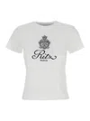 Frame X Ritz Paris White T-shirt With Ritz Paris Logo On The Front In Cotton Woman In White