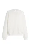 Frame X Ritz Privacy Please Cotton Sweatshirt In Ivory