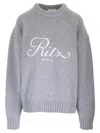 Frame X Ritz Unisex Cashmere Knit Sweater Sweatshirts Grey