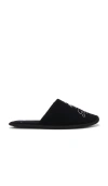 Frame X Ritz Velvet Slippers In Navy
