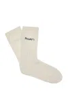 Frame X Sotheby's Argyle Cashmere Socks In Neutral
