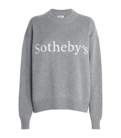 Frame X Sotheby's Cashmere Sweater In Gray