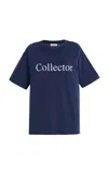 Frame X Sotheby's Classic Cotton T-shirt In Blue