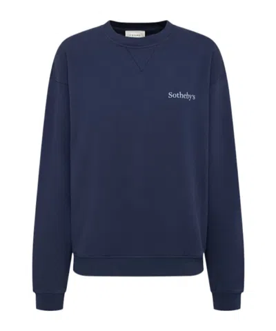 Frame X Sotheby's Collaboration Hoodie In Blue