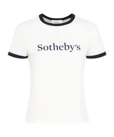 Frame X Sotheby's Cosmetic Cotton T-shirt In Gray