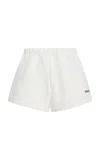 Frame X Sotheby's Cotton Sweatshorts In White
