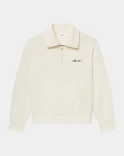 Frame X Sotheby's Men & Apos;s Cotton Quarter-zip Sweatshirt In Cream Wash