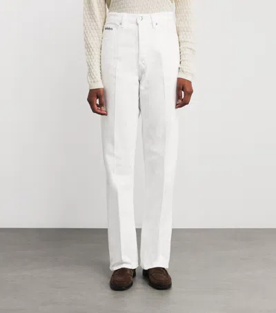 Frame X Sotheby's Vertical Jeans In White