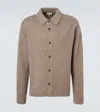 Frame Yak And Wool Cardigan In Brown