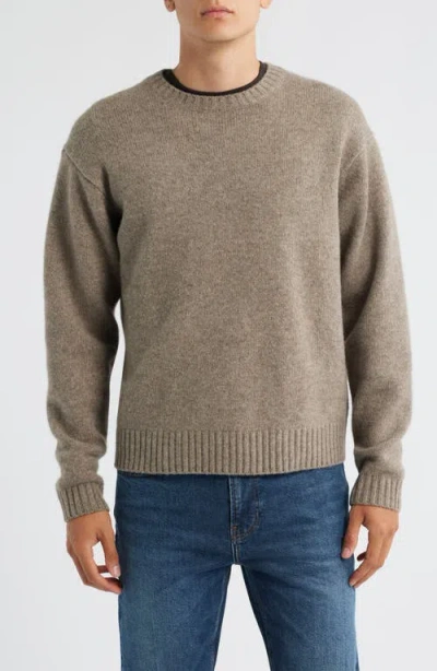 Frame Yak Hair & Merino Wool Sweater In Burgundy