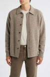 Frame Long Sleeve Shirt Sweater In Neutral