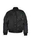 Frame Zip Bomber Jacket In Black