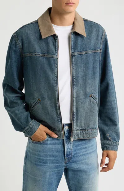 Frame Zip Denim Trucker Jacket In Breakpoint
