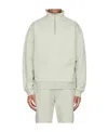 Frame Gray Cotton Sweatshirt In White