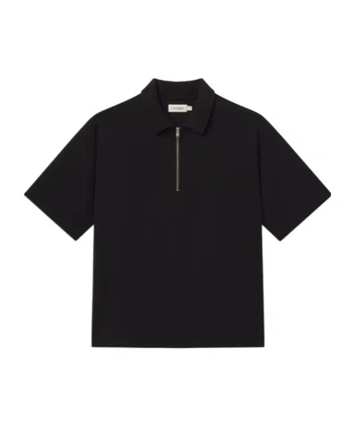Frame Zip-fastening Short-sleeve Polo Shirt In Animal Print