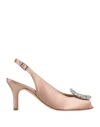 Franca Woman Pumps Blush Size 7 Textile Fibers In Pink