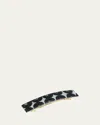France Luxe Classic Rectangle Barrette In Dynamo