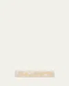 France Luxe Classic Rectangle Barrette In Pavlova White