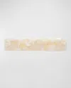 France Luxe Classic Rectangle Barrette In Pavlova White
