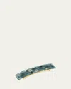 France Luxe Classic Rectangle Barrette In Victoria Forrest