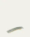 France Luxe Classic Rectangle Barrette In Victoria Sage