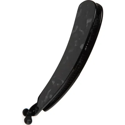 France Luxe Estelle Large Banana Clip In Nacro Black
