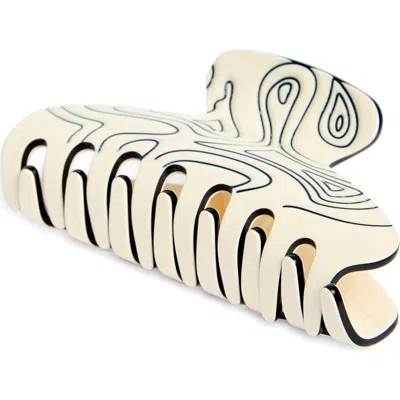 France Luxe Fiorella Abstract Claw Clip In Multi