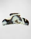 France Luxe Horn-patterned Jumbo Couture Jaw Clip - Classic In Black Horn