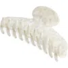 France Luxe Jumbo Couture Claw Clip In Coconut Milk