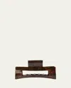 France Luxe Large Cutout Rectangle Jaw Hair Clip In Multi