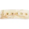 France Luxe Large Studded Barrette In Carrara