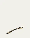 France Luxe Long & Skinny Barrette In Opera Silver