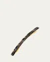 France Luxe Long & Skinny Barrette In Pavlova Black