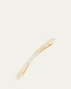France Luxe Long & Skinny Barrette In Pavlova White