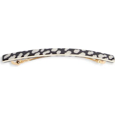 France Luxe Long Skinny Barrette In Black